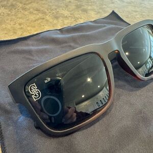 Black and Brown Men's Sunglasses - Seattle mariners decal